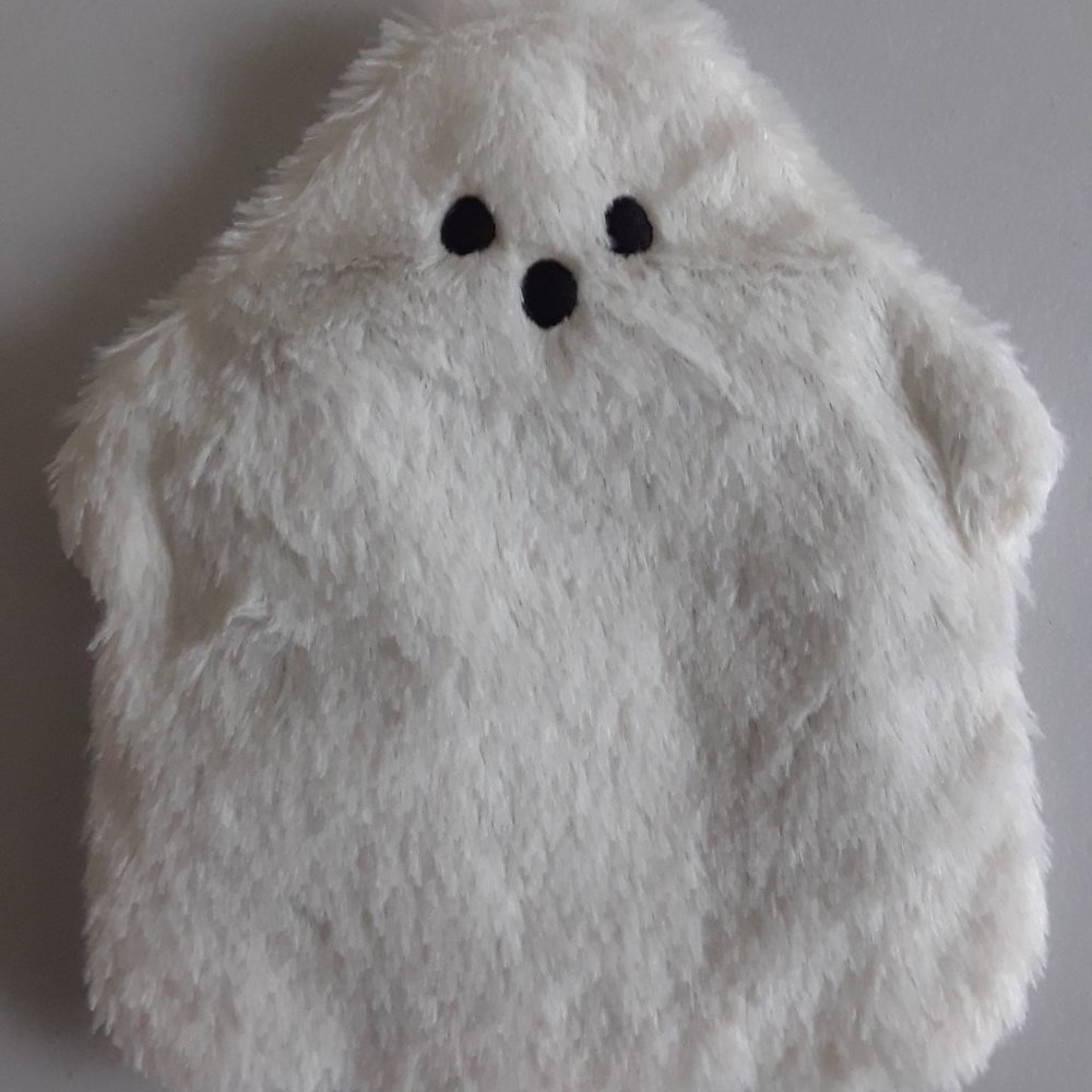 Shaggy Faux Fur Mini Ghost Crossbody Bag with Gold Chain NWOT, Cute Halloween